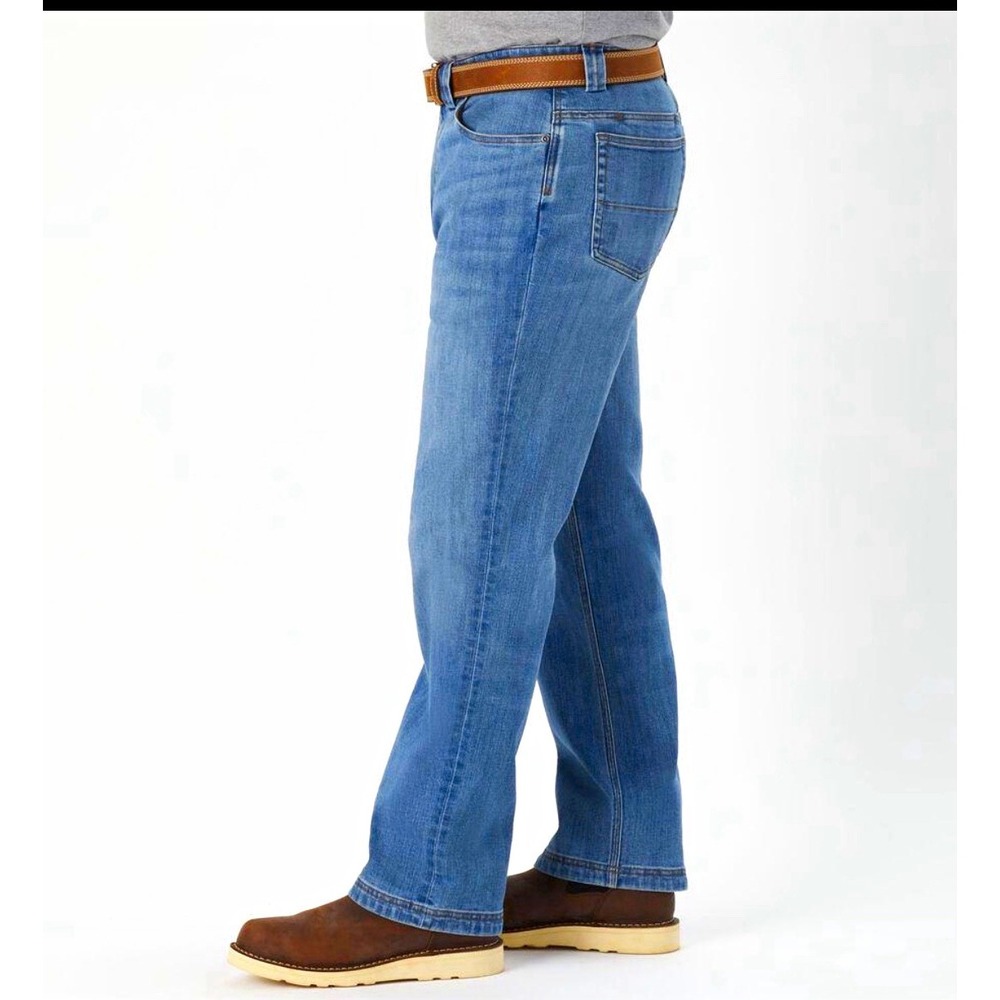 Duluth Trading Ballroom Double Flex Jeans Mens 34x32 Relaxed Fit Stretch Denim